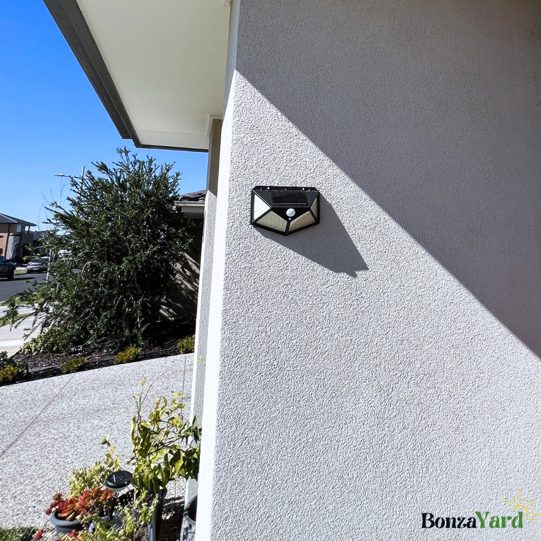 (Set Of 4)  BonzaYard Ultra Bright Sensor Solar Lights  (100 LED)