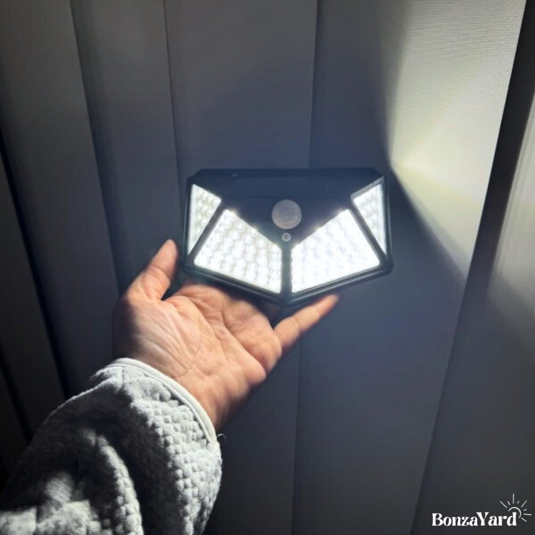 (Set Of 4)  BonzaYard Ultra Bright Sensor Solar Lights  (100 LED)