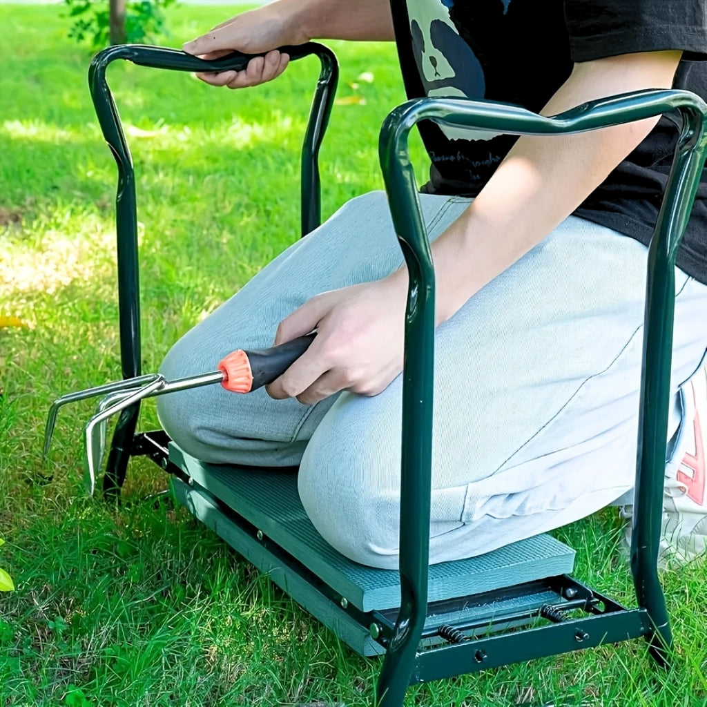 Bonza Yard Kneeler (2-in-1 Kneeler & Bench With Storage Pouches)