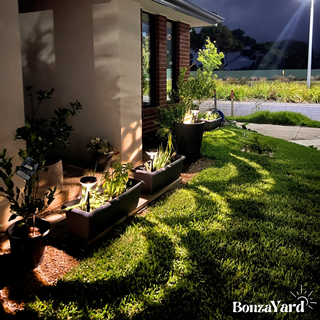 Set Of 2 - Bonza Pathway Solar Lights (For Garden/Pathway Safety/ Landscape & Outdoor Use)