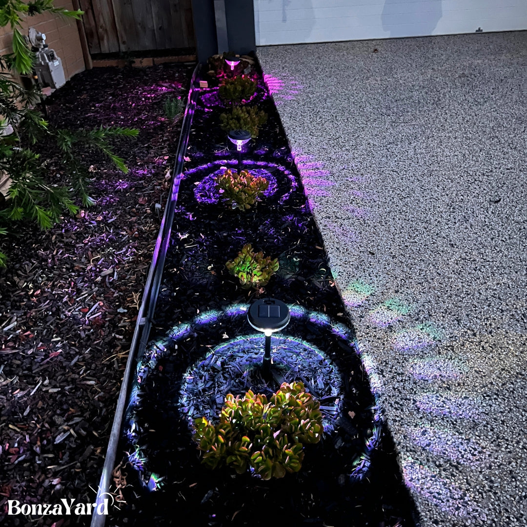 Set Of 2 - Bonza Pathway Solar Lights (For Garden/Pathway Safety/ Landscape & Outdoor Use)