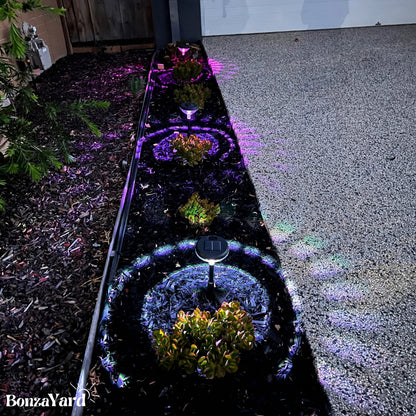 Set Of 2 - Bonza Pathway Solar Lights (For Garden/Pathway Safety/ Landscape & Outdoor Use)