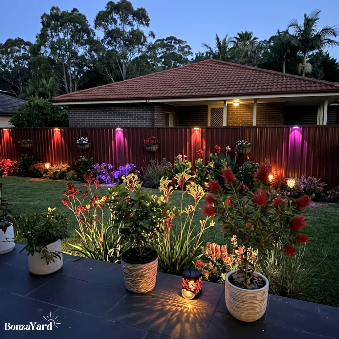 Bonza Solar Glow Fence Lights