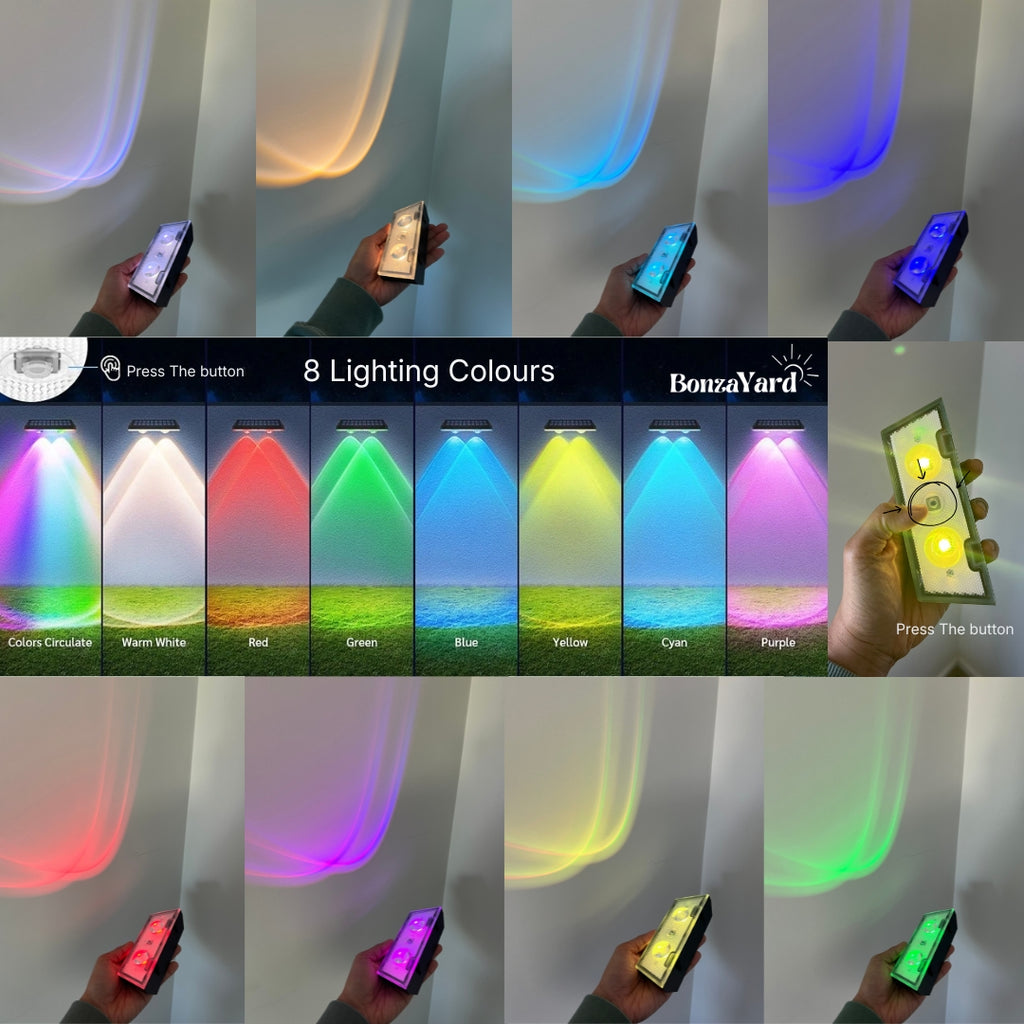 Bonza Solar Glow Fence Lights