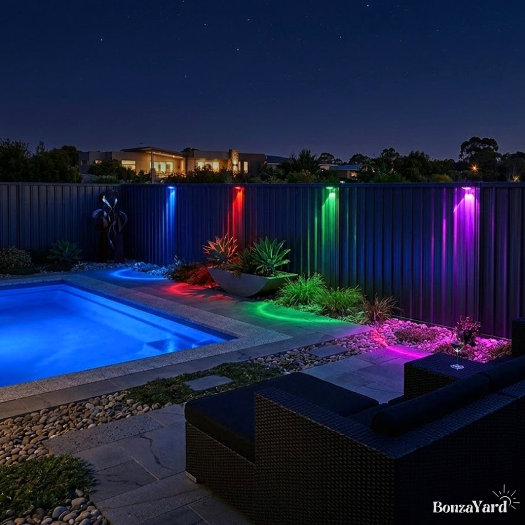 Bonza Solar Glow Fence Lights