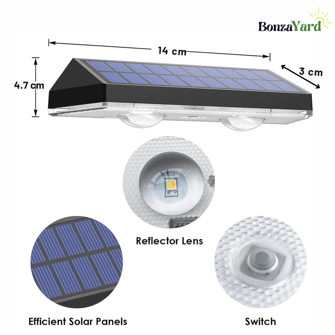 Bonza Solar Glow Fence Lights